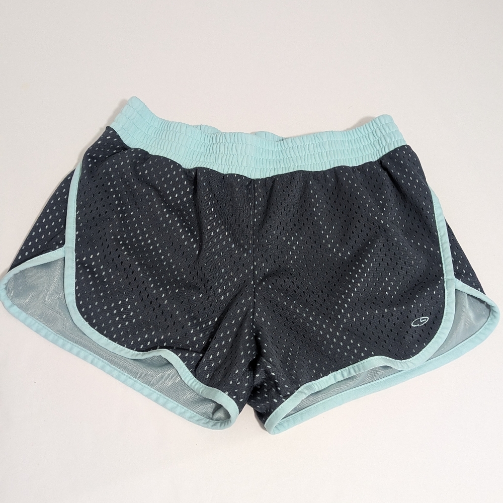 C9 by Champion DuoDry Gray and Light Blue Shorts Women's Size Medium
